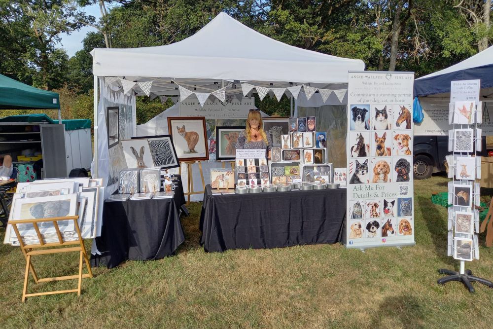 Angie Wallace Fine Art Outdoor Exhibition Stand