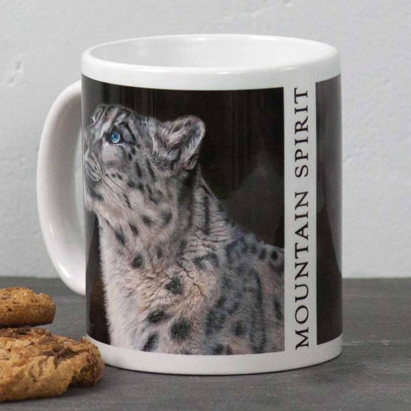 Snow Leopard portrait Mountain Spirit Mug