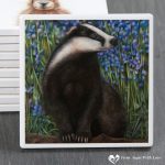 Bluebell Wood Badger Coaster