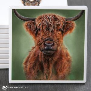 Highland Cow Coaster - Hamish