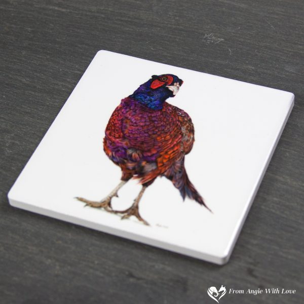 Pheasant Coaster - Inquisitive George