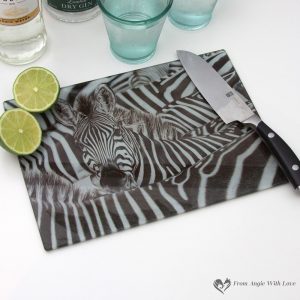 'Lost in a Crowd' Chopping Board by Wildlife Artist Angie