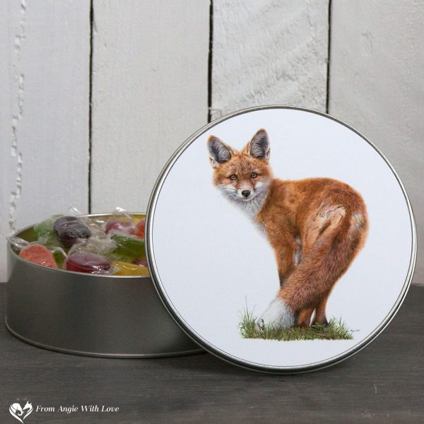 'Brief Encounter' Red Fox Tin by Wildlife Artist Angie