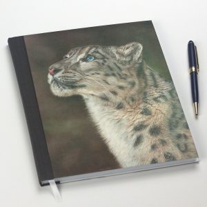 'Mountain Spirit' Snow Leopard Notebook by Wildlife Artist Angie.