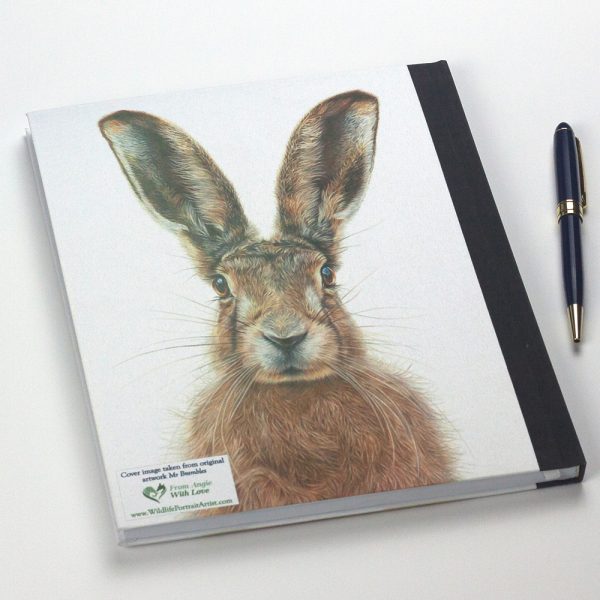 'Mr Brambles' Hare Notebook by Wildlife Artist Angie.