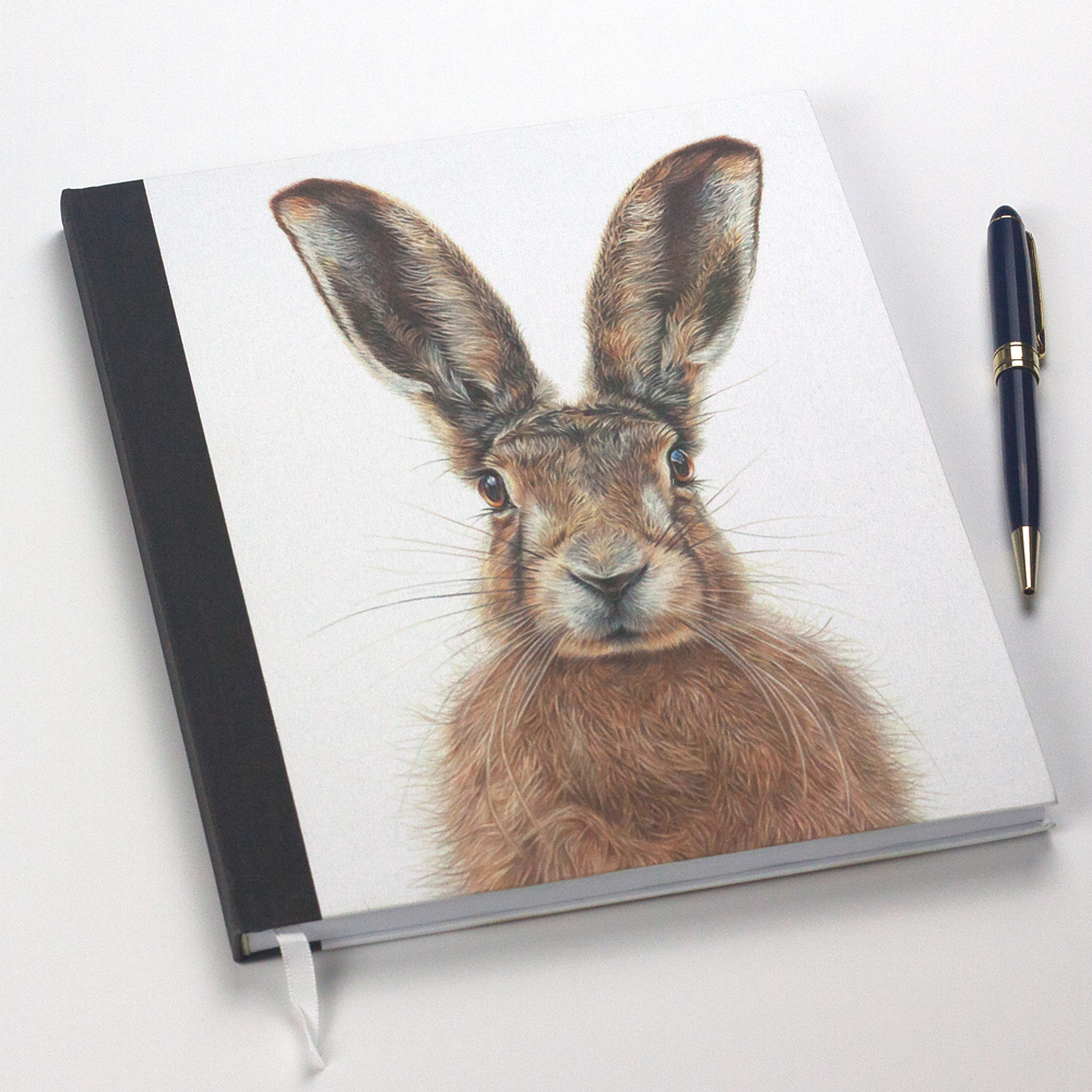 'Mr Brambles' Hare Notebook by Wildlife Artist Angie.