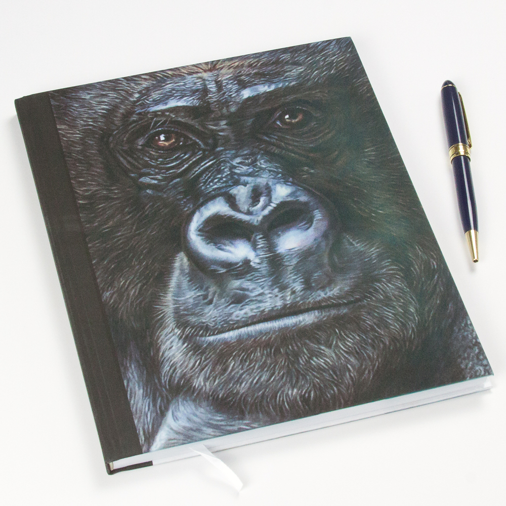 Gorilla Portrait 'Our Cousins Under Threat' Notebook