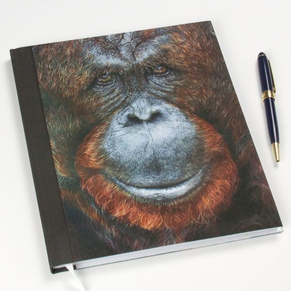 Orangutan Portrait 'Our Cousins Under Threat' Notebook
